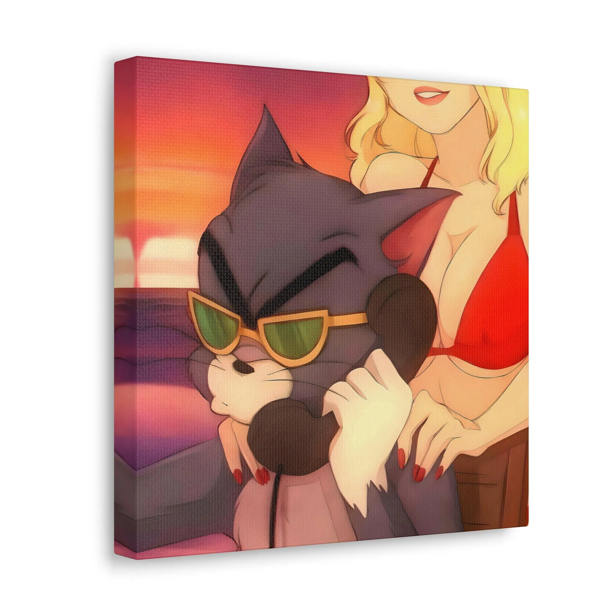 The Most Famous Retro Cartoon Gangster Canvas Gallery Wraps