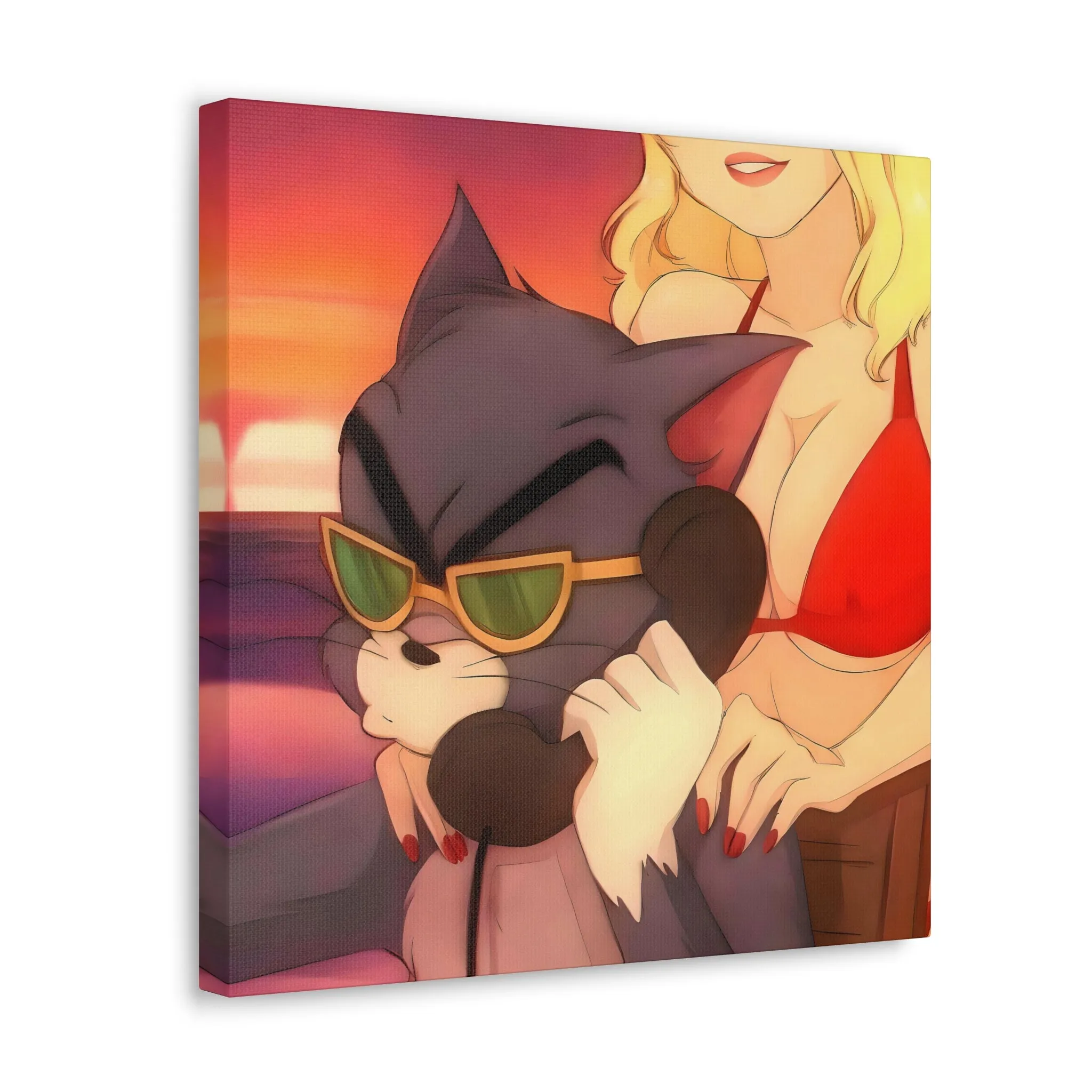 The Most Famous Retro Cartoon Gangster Canvas Gallery Wraps - Image 3