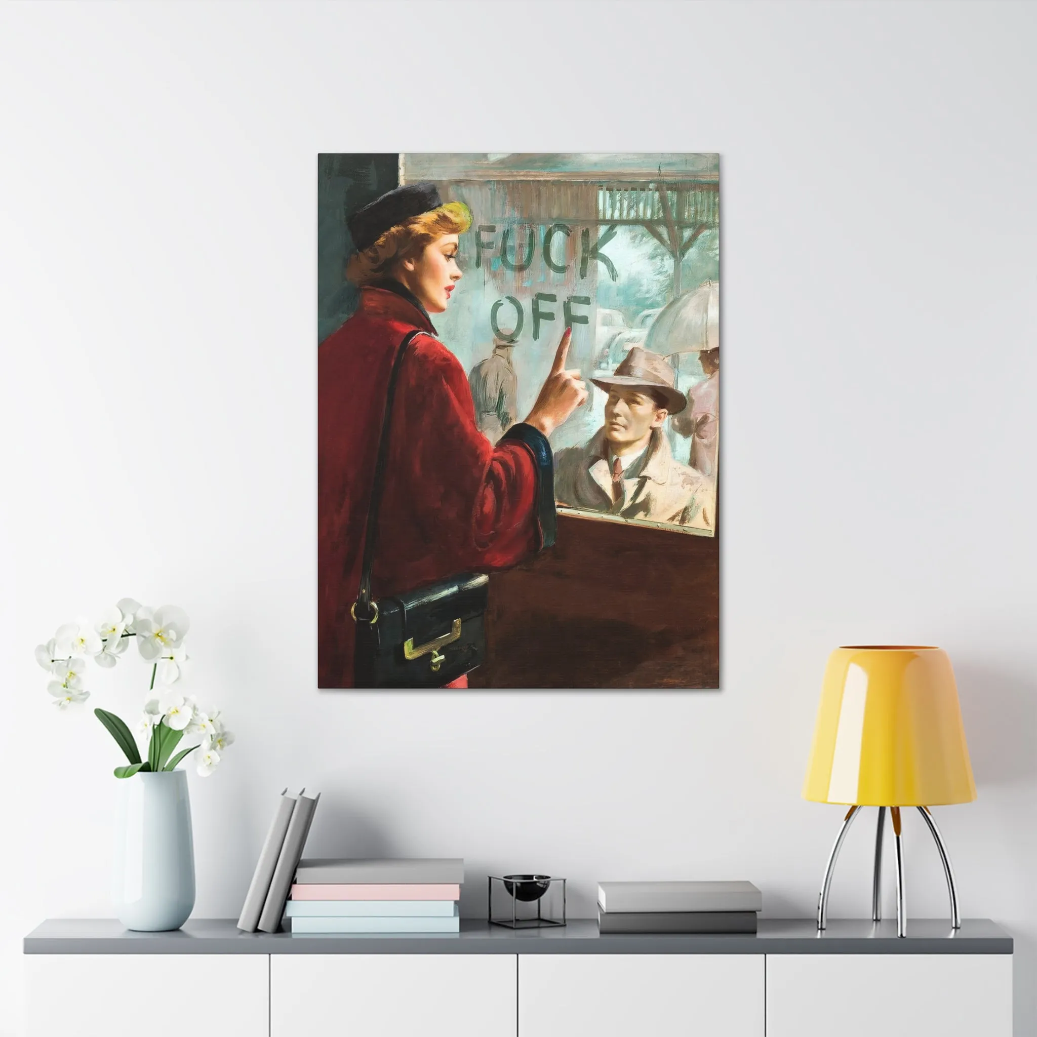 The Most Iconic Couple Lovers Painting Canvas Gallery Wraps - Image 10