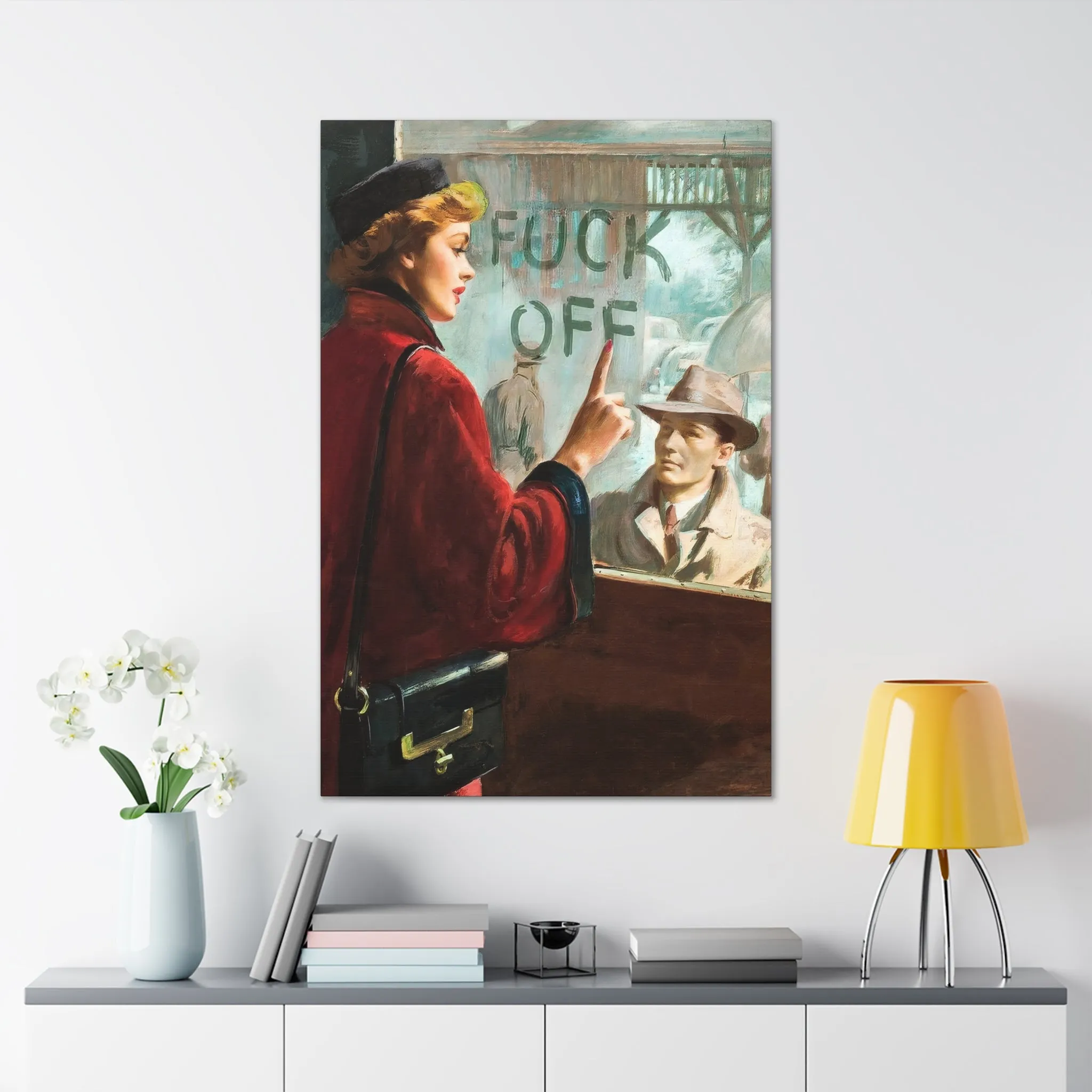 The Most Iconic Couple Lovers Painting Canvas Gallery Wraps - Image 12