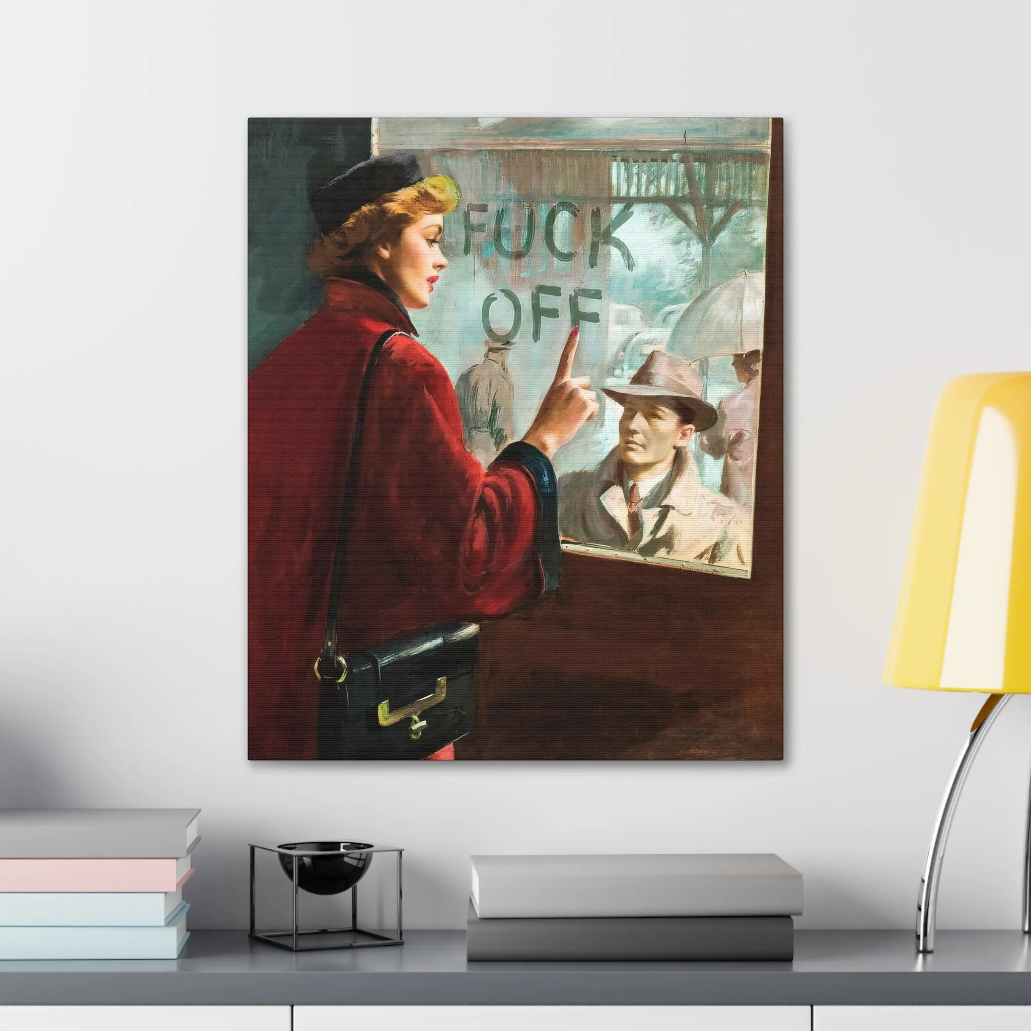 The Most Iconic Couple Lovers Painting Canvas Gallery Wraps - Image 2