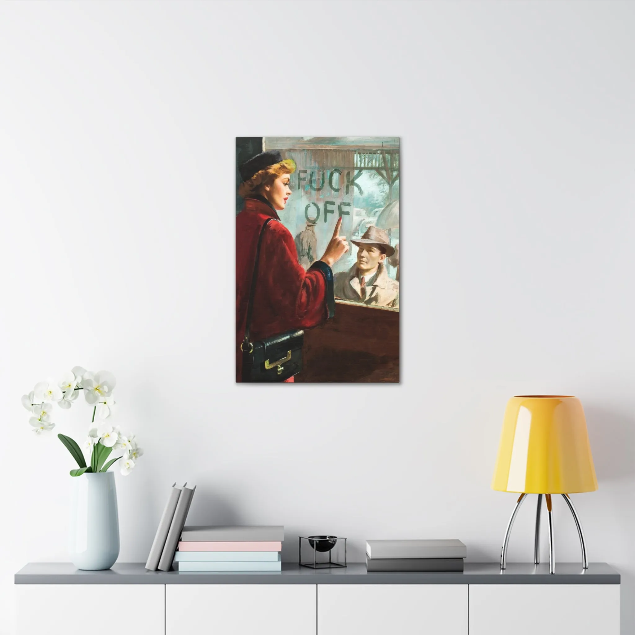 The Most Iconic Couple Lovers Painting Canvas Gallery Wraps - Image 4
