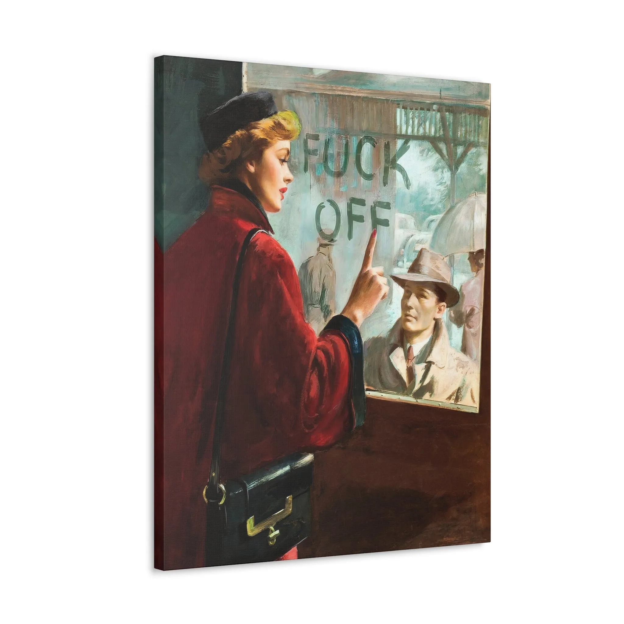 The Most Iconic Couple Lovers Painting Canvas Gallery Wraps - Image 5
