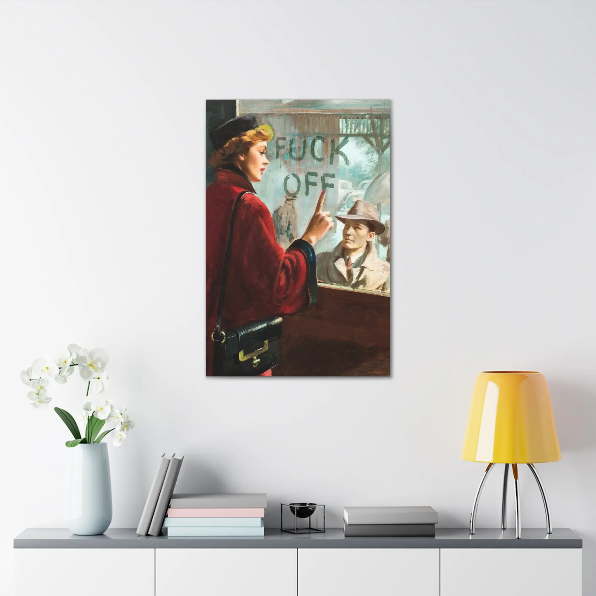The Most Iconic Couple Lovers Painting Canvas Gallery Wraps - Image 8