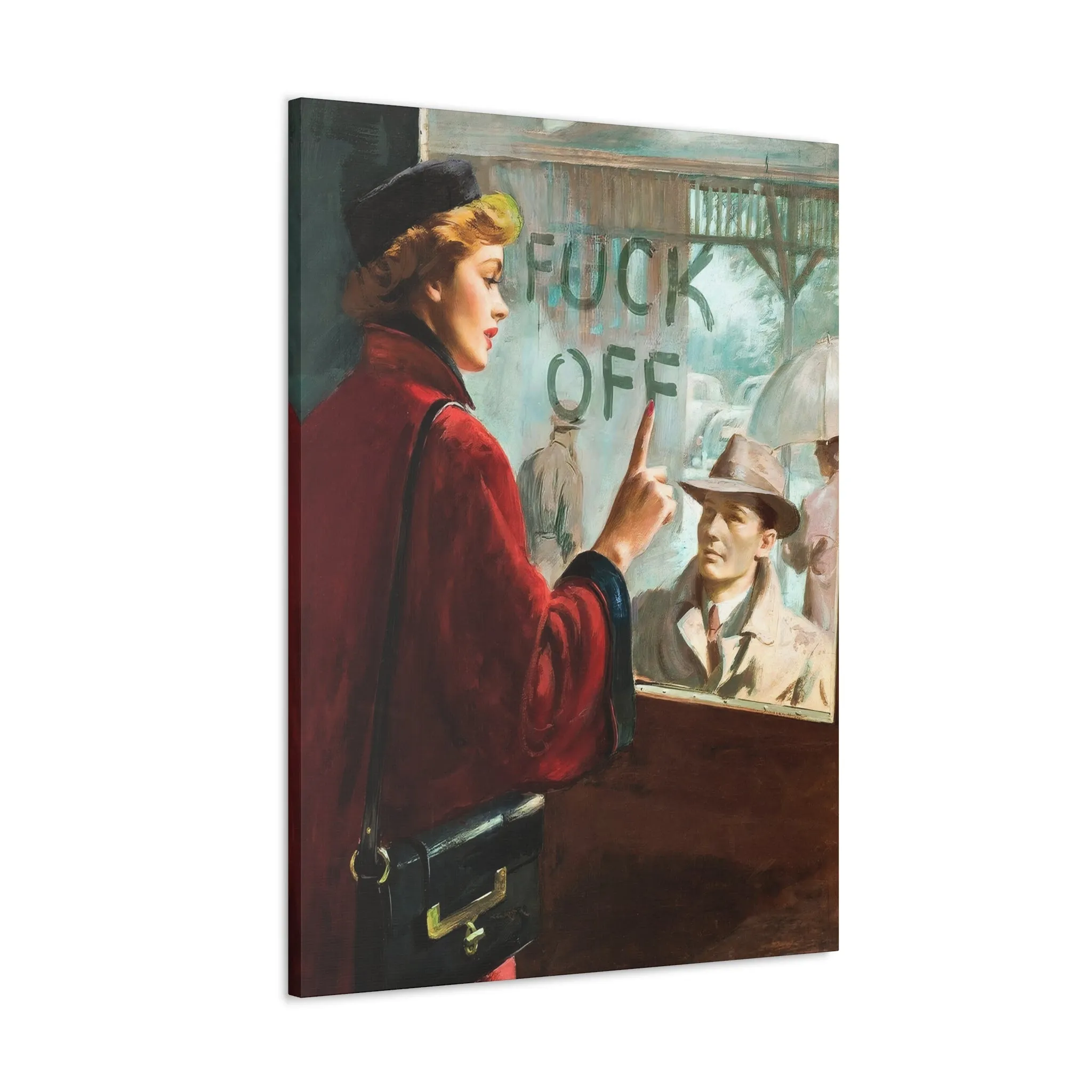 The Most Iconic Couple Lovers Painting Canvas Gallery Wraps - Image 9