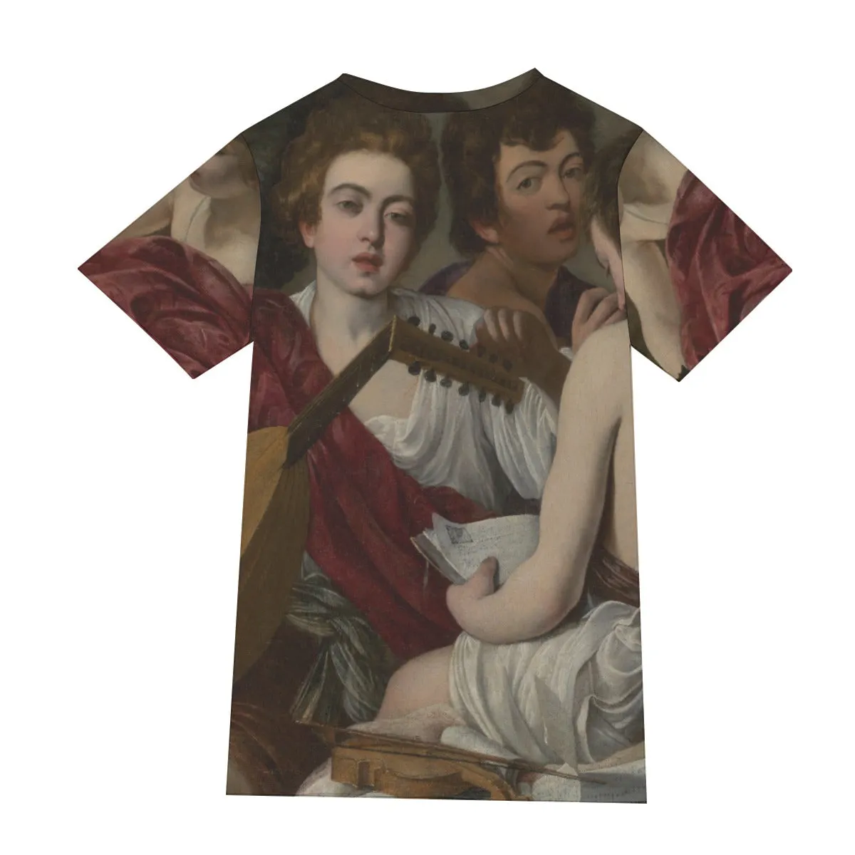 The Musicians by Caravaggio Art Baroque T-Shirt - Image 2