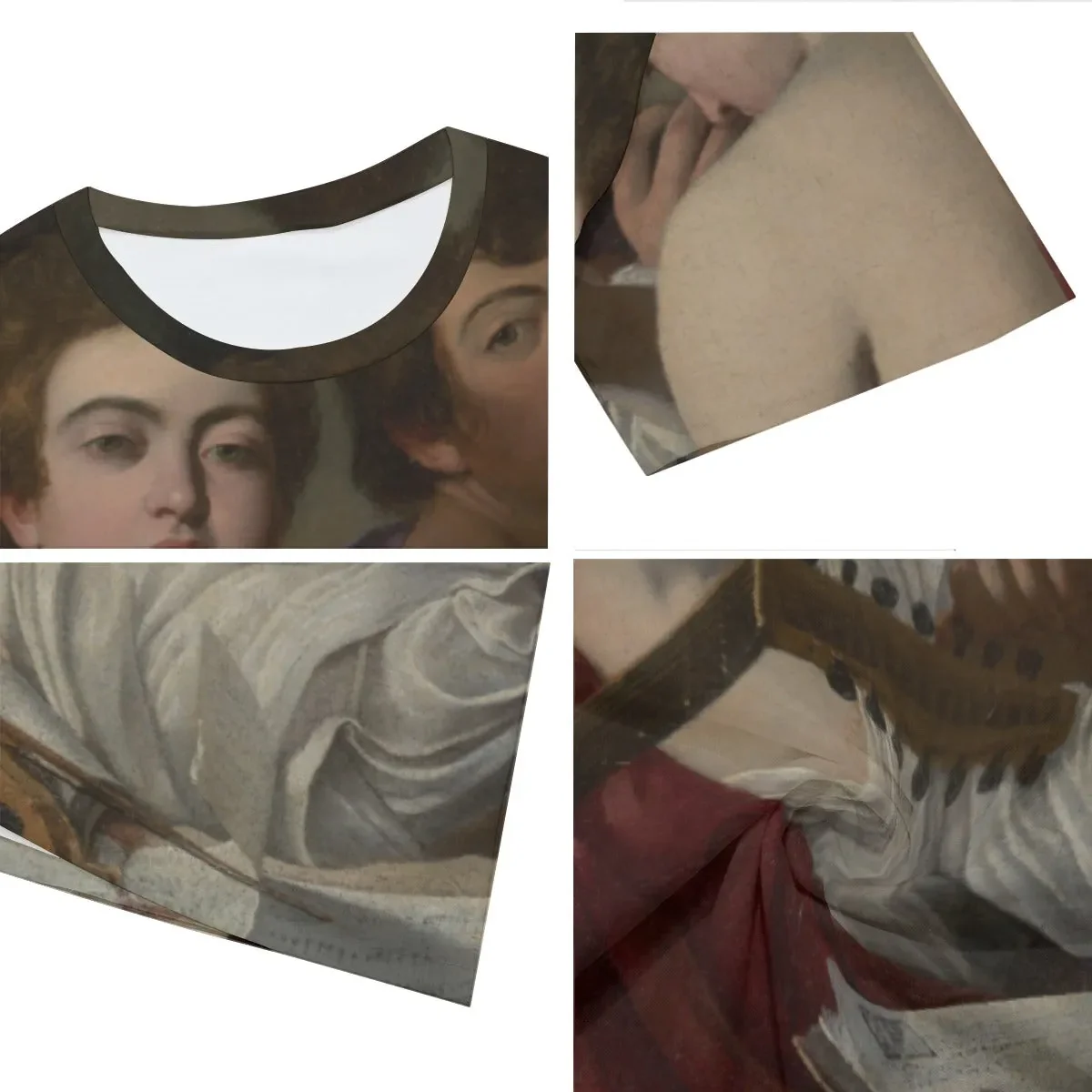 The Musicians by Caravaggio Art Baroque T-Shirt - Image 3