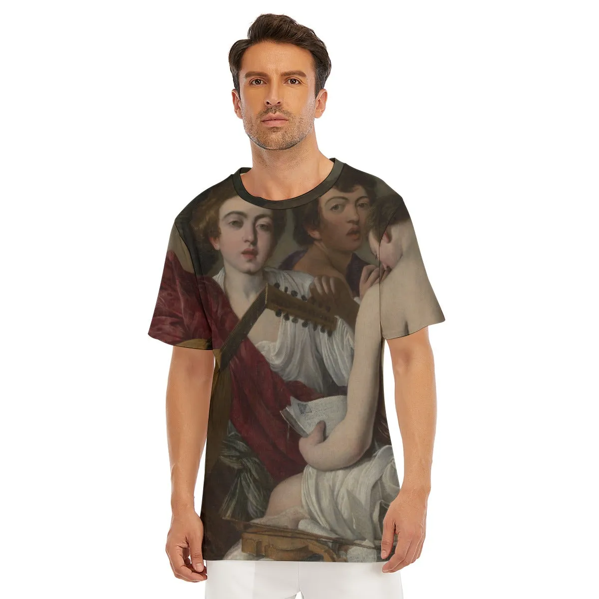 The Musicians by Caravaggio Art Baroque T-Shirt - Image 4