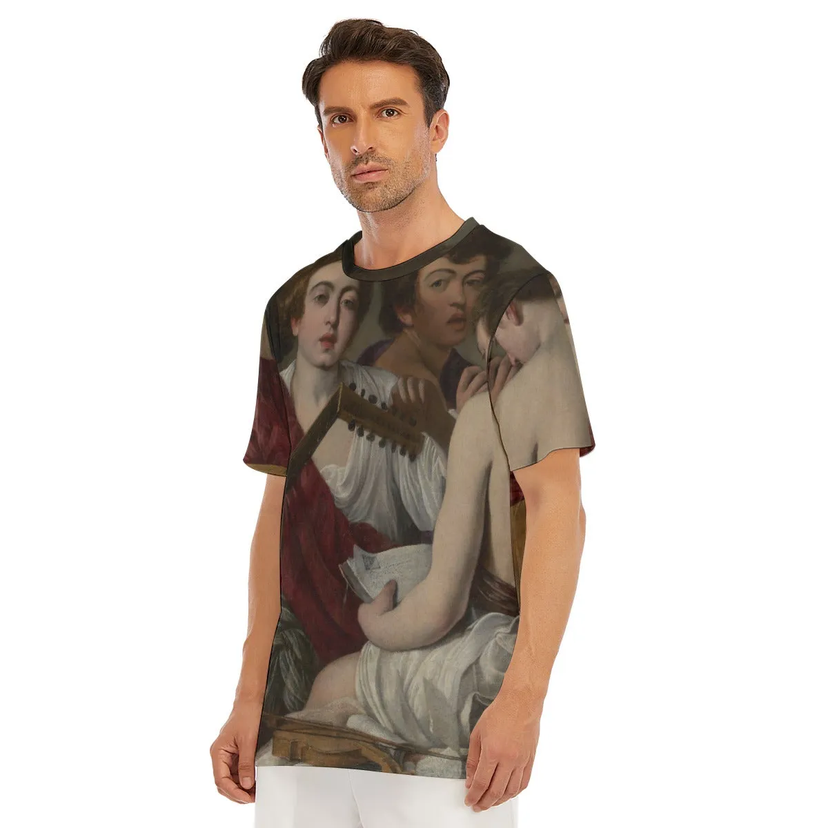 The Musicians by Caravaggio Art Baroque T-Shirt - Image 6