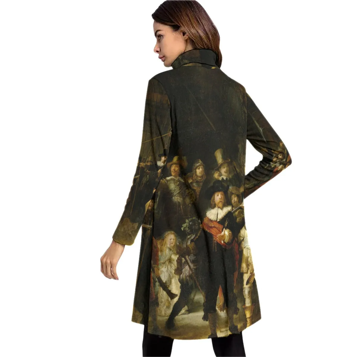 The Night Watch by Rembrandt Art Dress Long Sleeve - Image 4