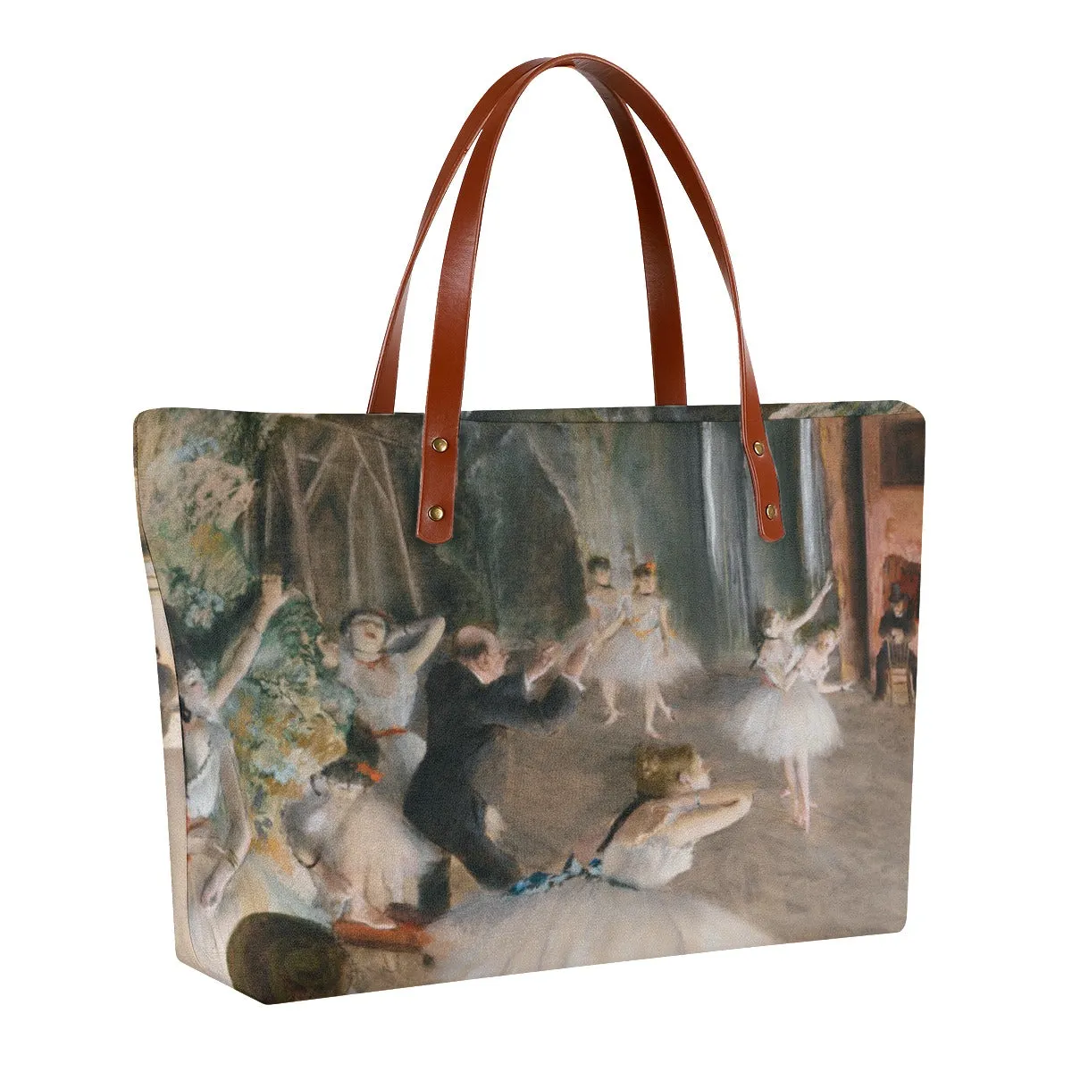 The Rehearsal Onstage by Edgar Degas Tote Bag - Image 2