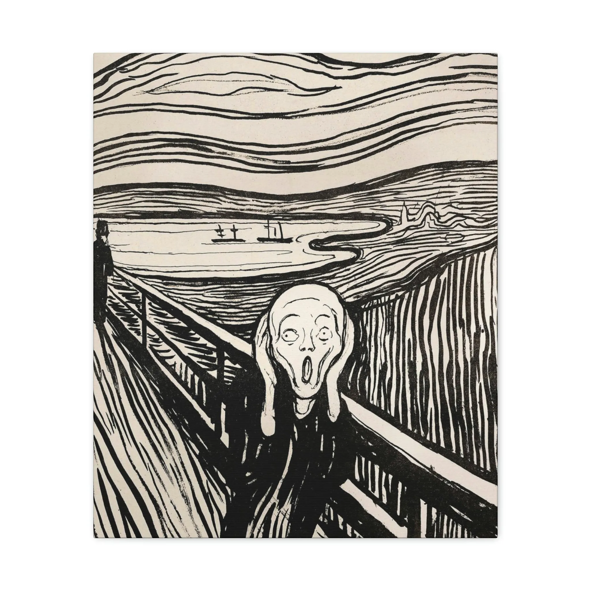 The Scream 1893 Edvard Munch Art Canvas Gallery Wraps - Image 9