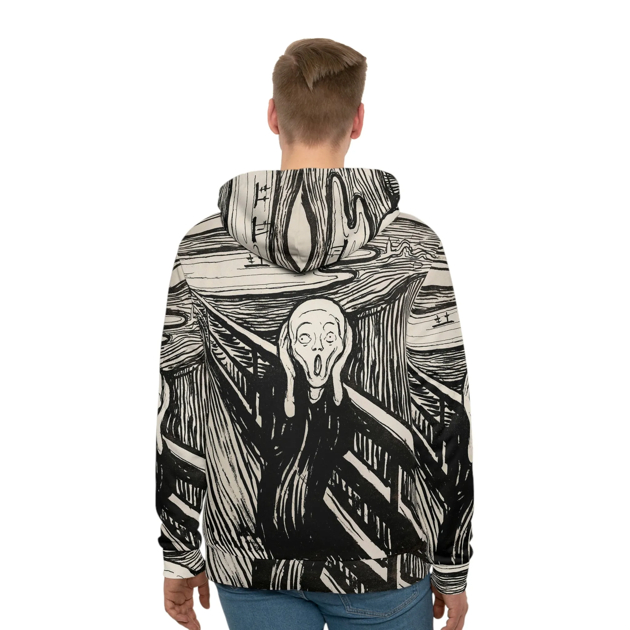 The Scream 1893 Edvard Munch Art Hoodie - Image 4