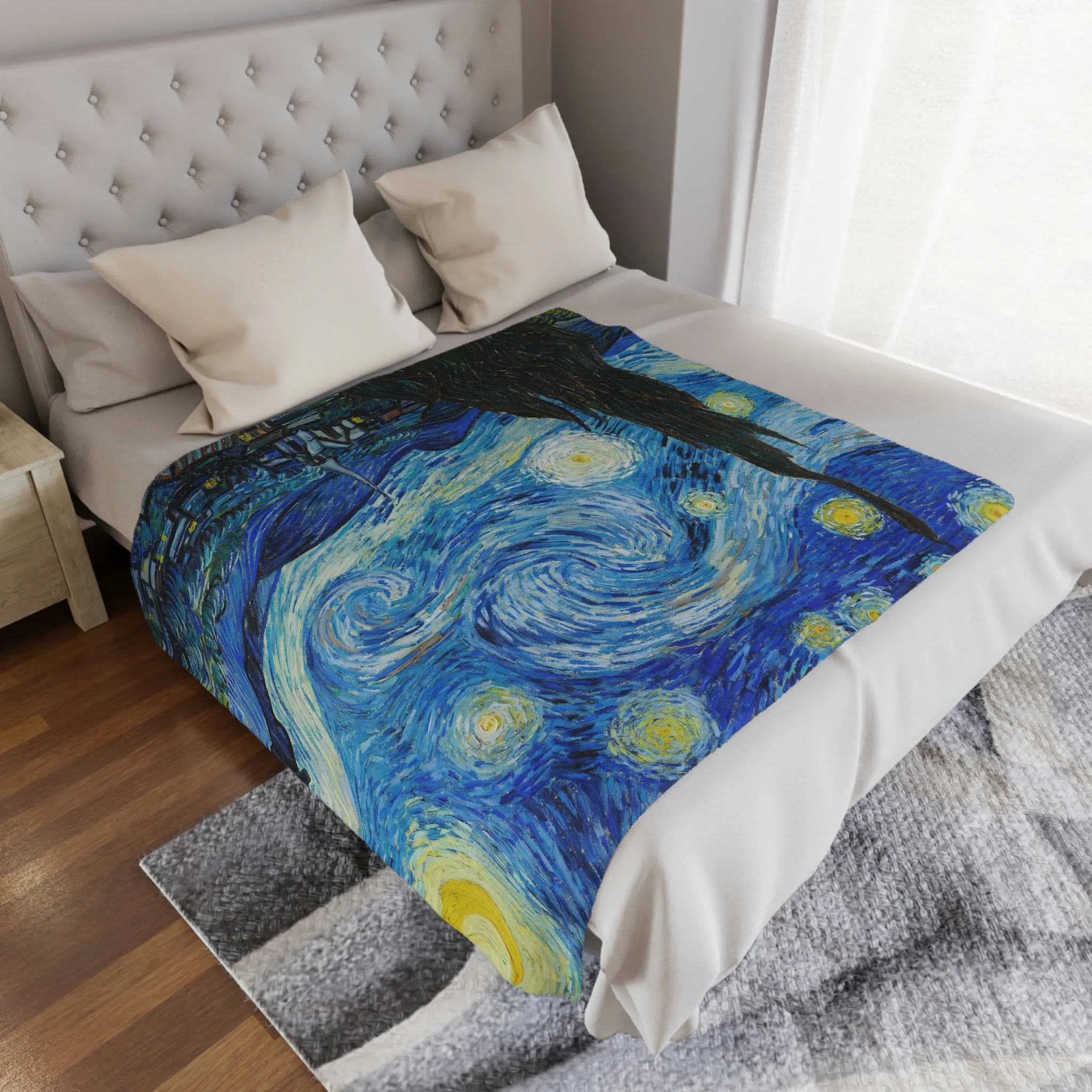 The Starry Night Van Gogh Blanket - Image 4