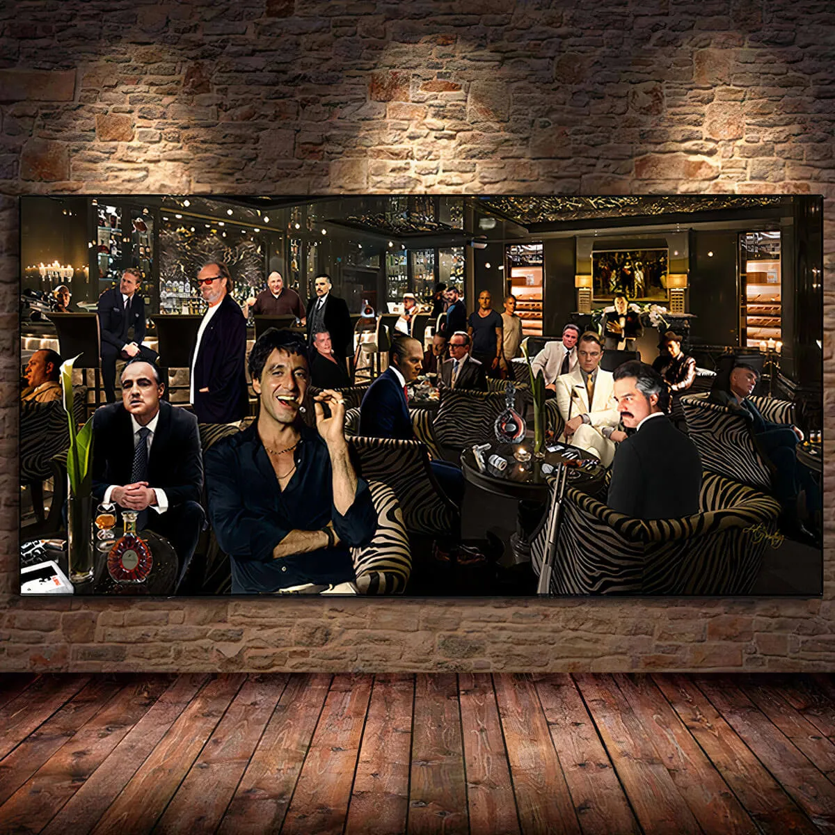 Top Best Classic Movie Characters Canvas Painting Print Wall Art - Image 3