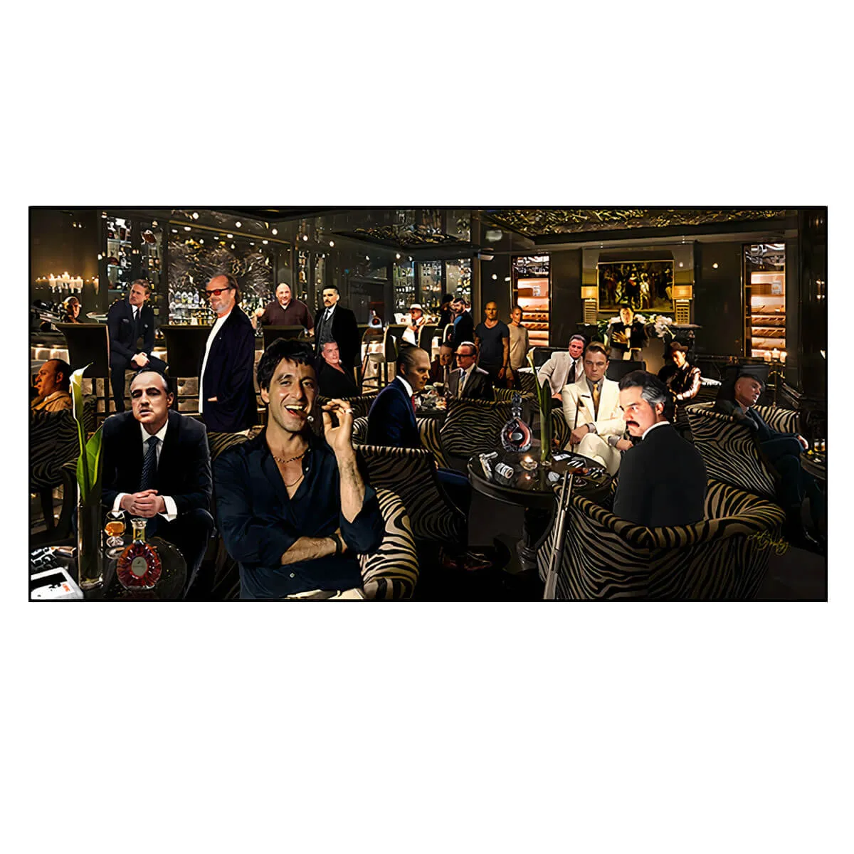 Top Best Classic Movie Characters Canvas Painting Print Wall Art - Image 4