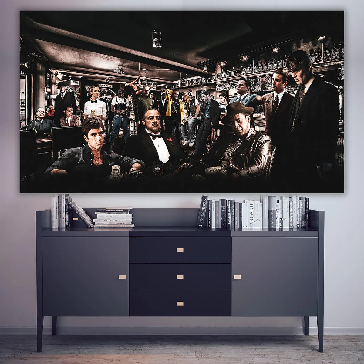 Top Gangsters & Iconic Movie Characters Canvas Print - Image 3