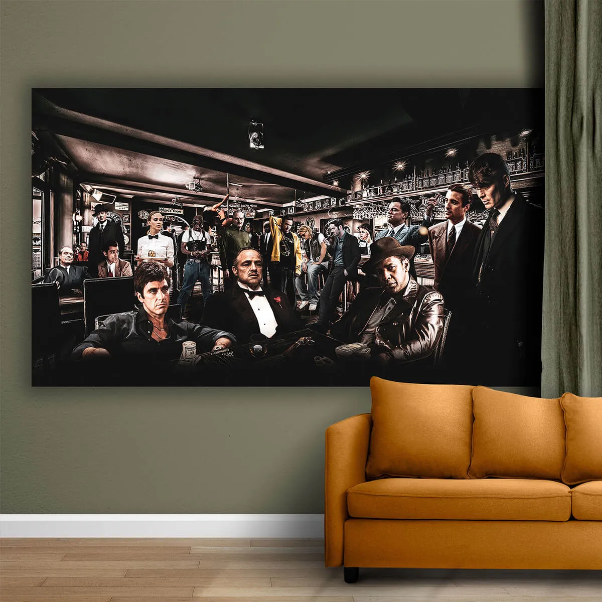 Top Gangsters & Iconic Movie Characters Canvas Print - Image 4