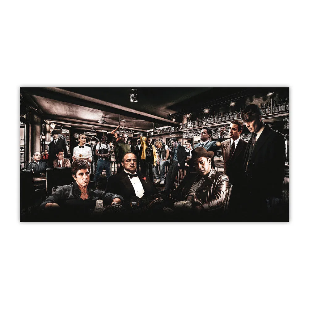 Top Gangsters & Iconic Movie Characters Canvas Print - Image 5