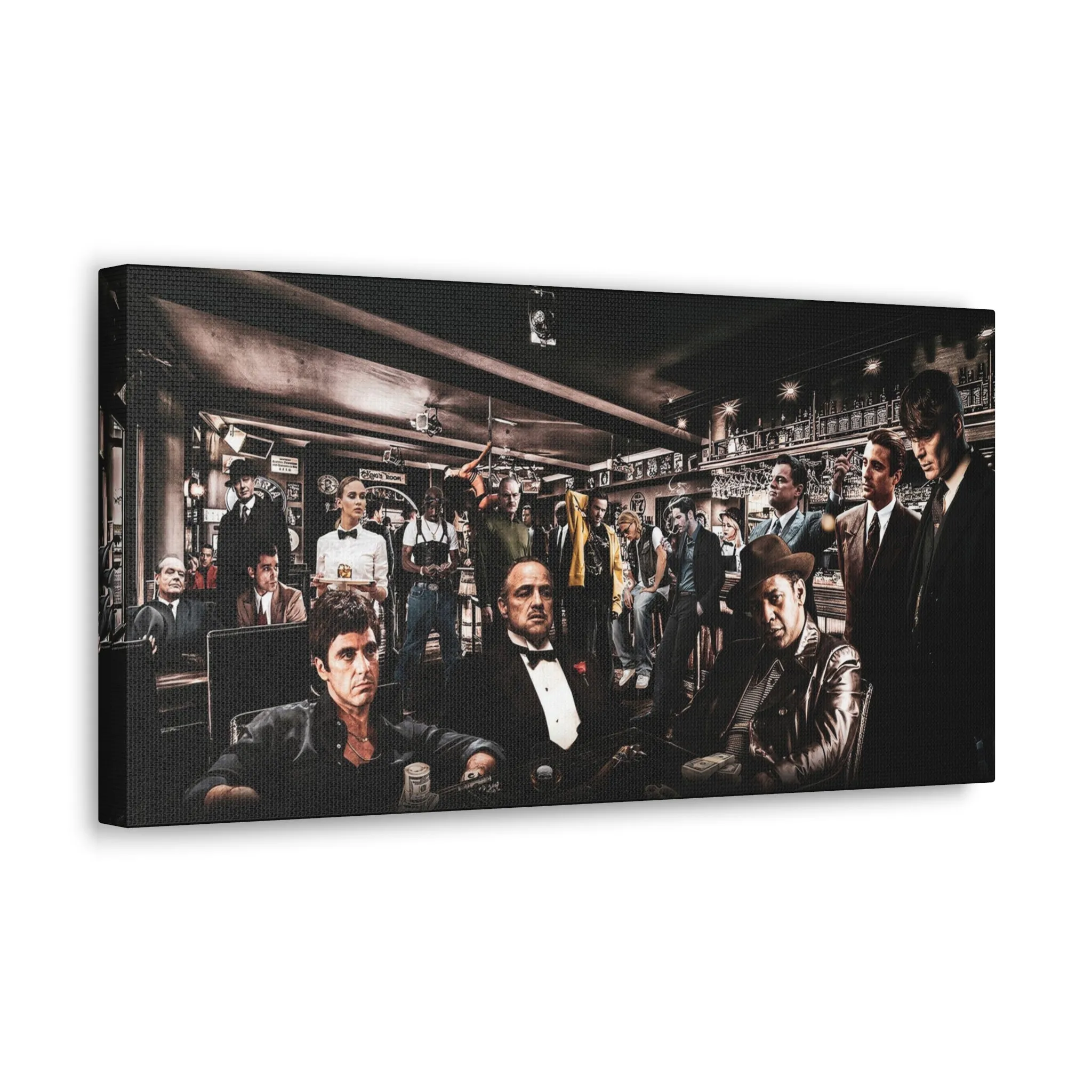 Top Gangsters & Iconic Movie Legends Canvas Gallery Wraps