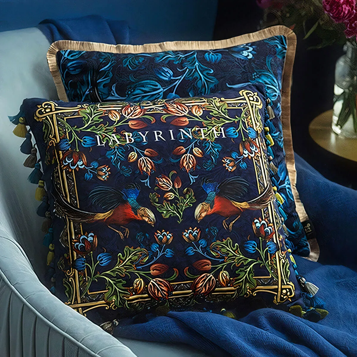 Top Luxury Retro Pillowcase Golden Velour Couch Cushion Pillow Cover