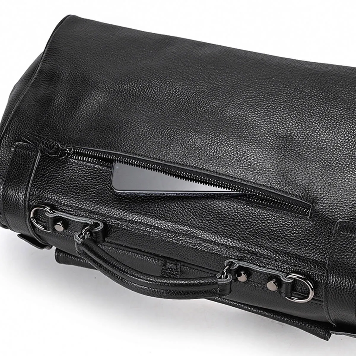 Top Quality Travel Genuine Leather Duffle Bag - Image 10