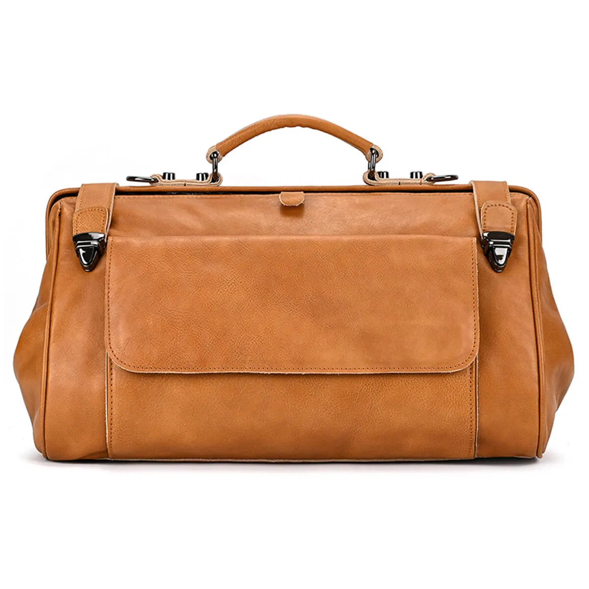 Top Quality Travel Genuine Leather Duffle Bag - Image 13
