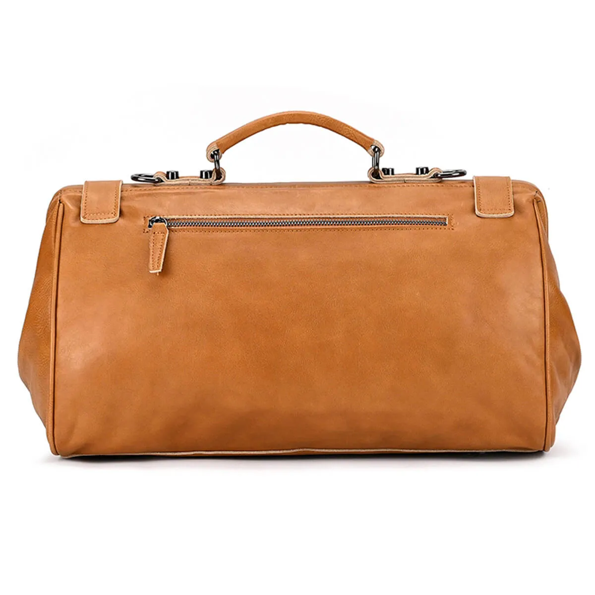 Top Quality Travel Genuine Leather Duffle Bag - Image 14