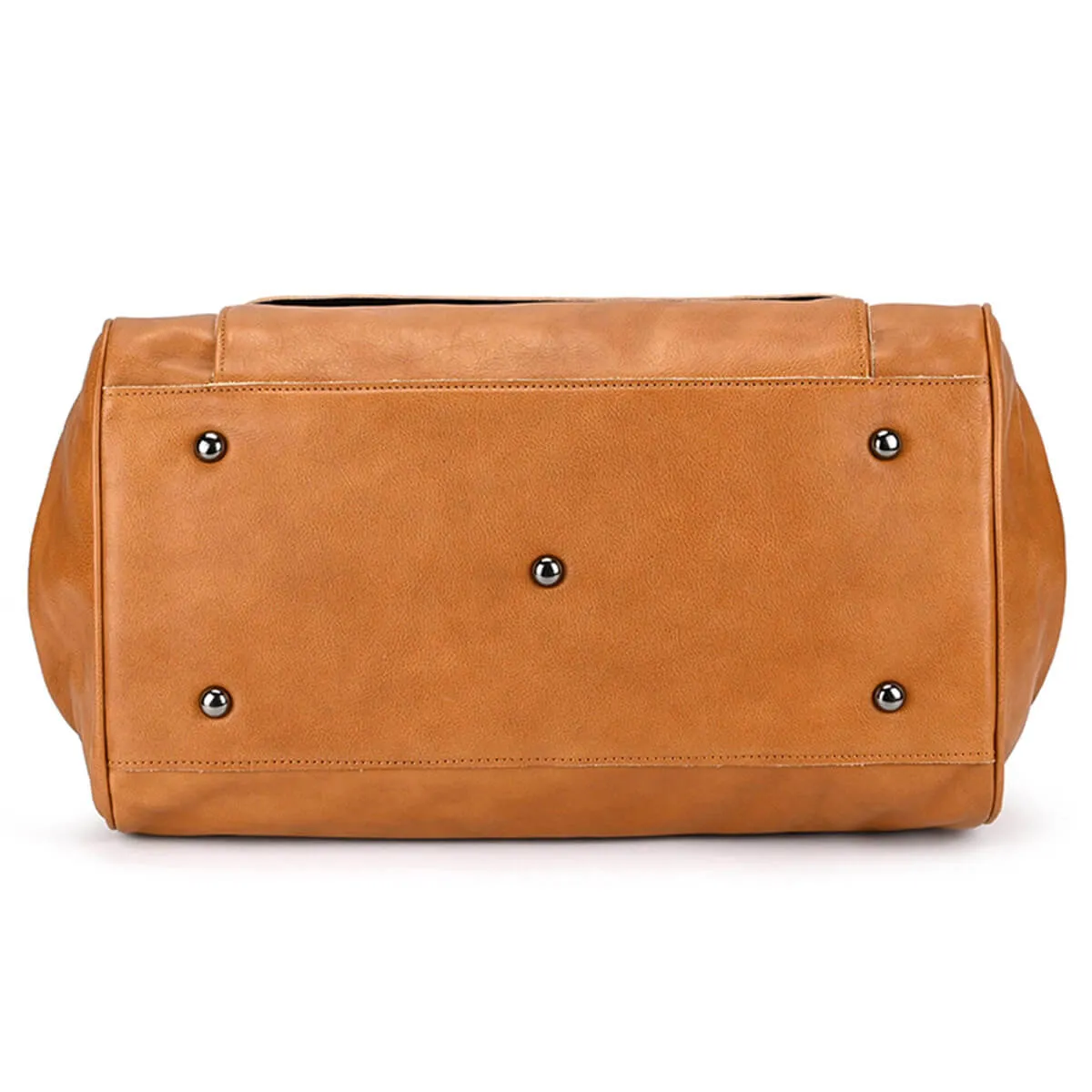 Top Quality Travel Genuine Leather Duffle Bag - Image 16