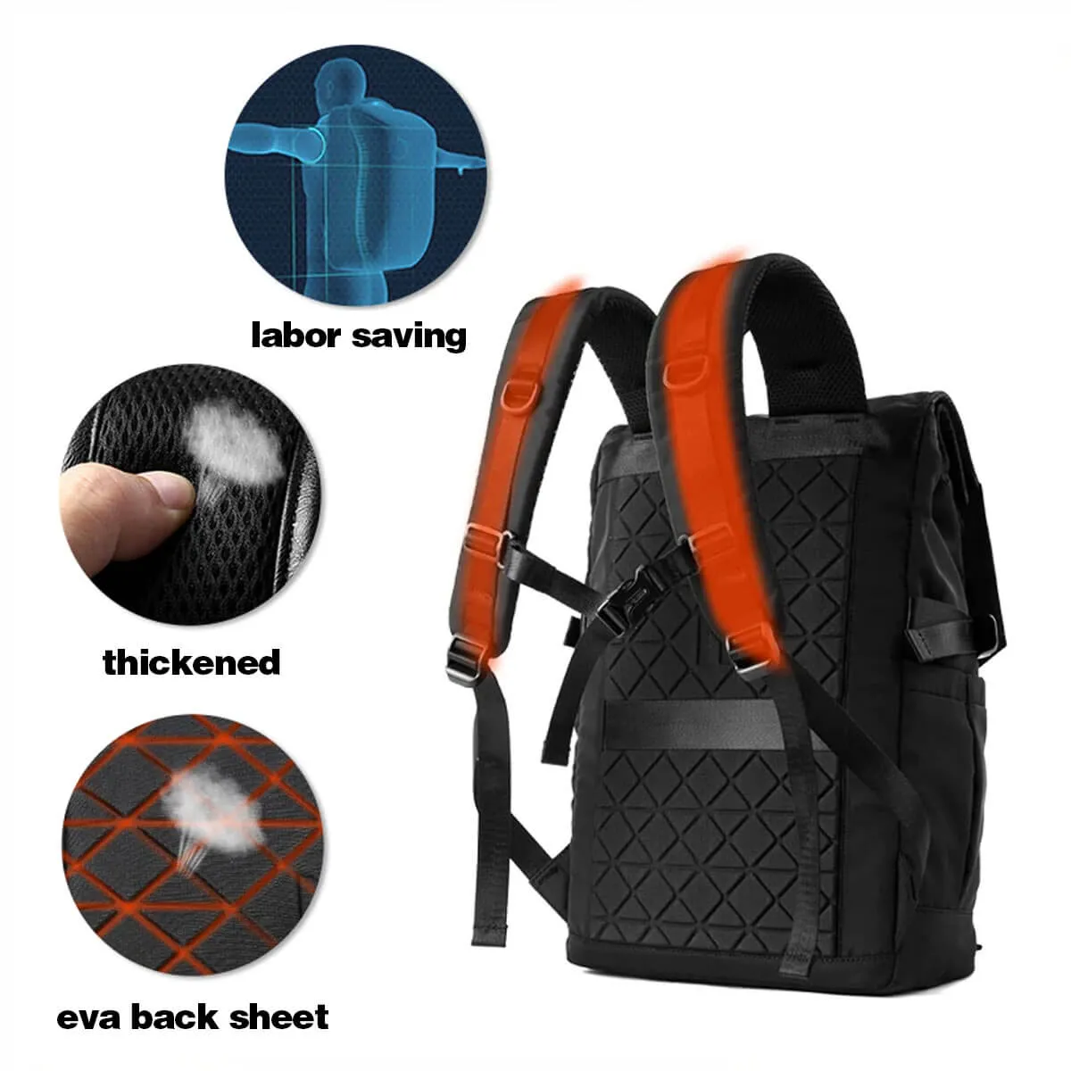 Travel Waterproof Backpack 3-in-1 Convertible Large Capacity - Image 7
