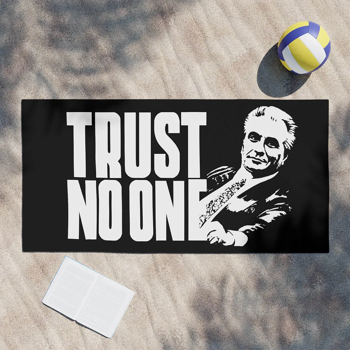 Trust No One John Gotti the Teflon Don Beach Towel - Image 4