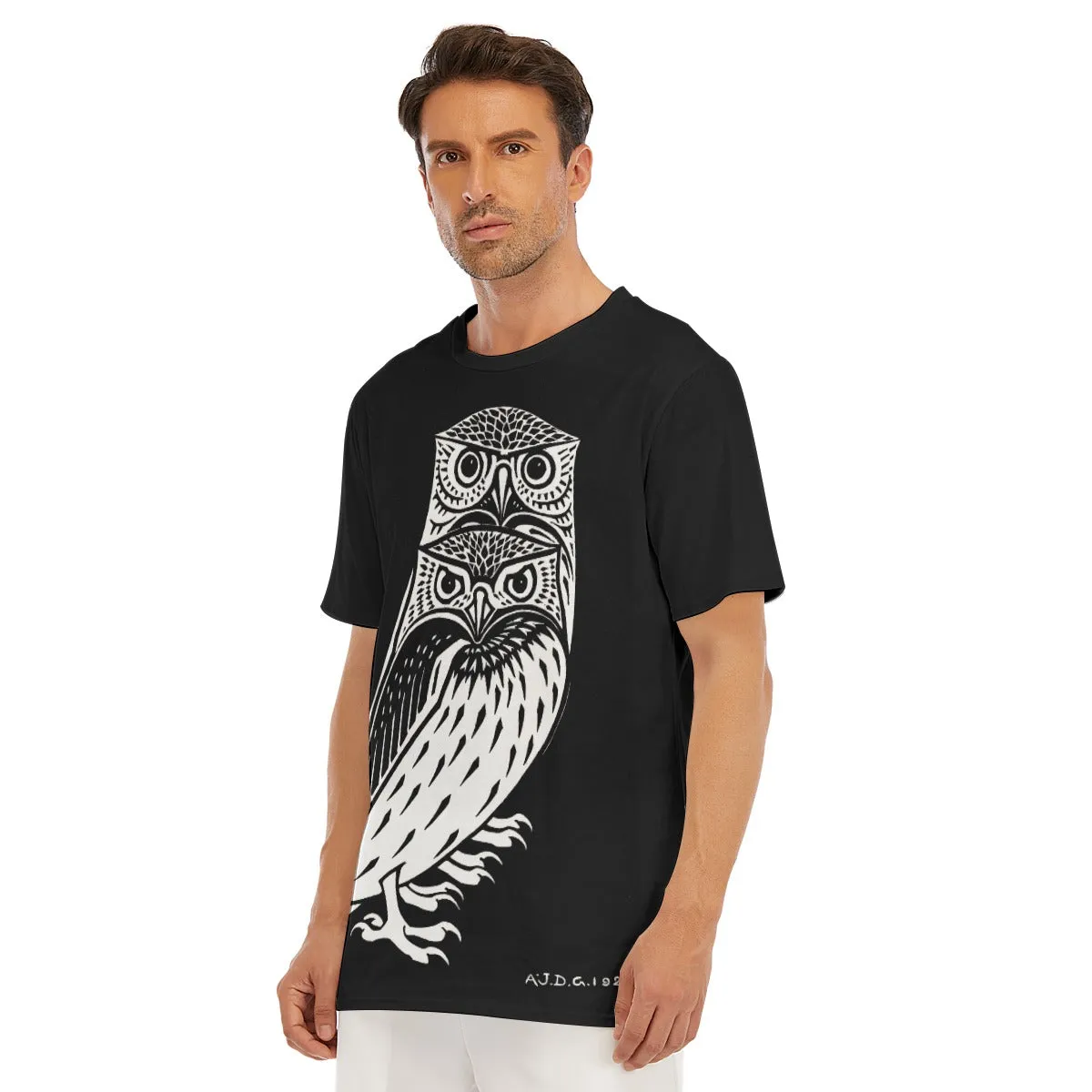 Two Owls by Julie de Graag T-Shirt - Image 6