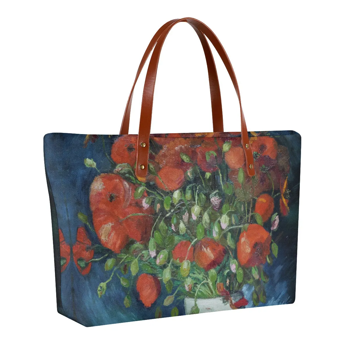 Vase with Poppies Vincent van Gogh Tote Bag - Image 2