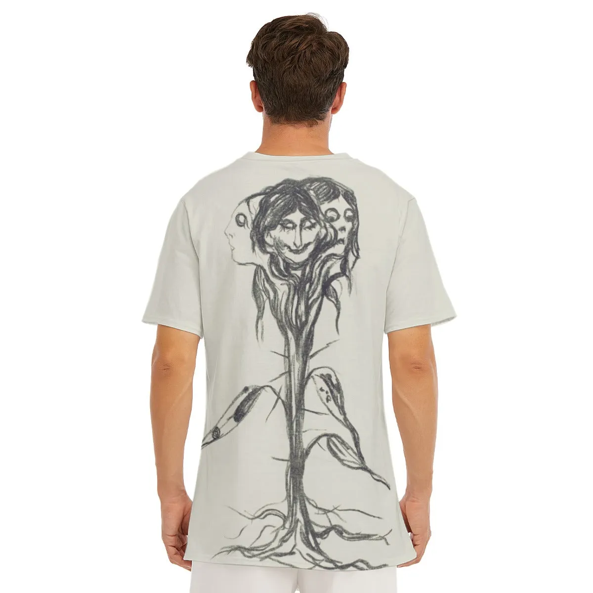 Vignette Amaryllis by Edvard Munch T-Shirt - Image 7
