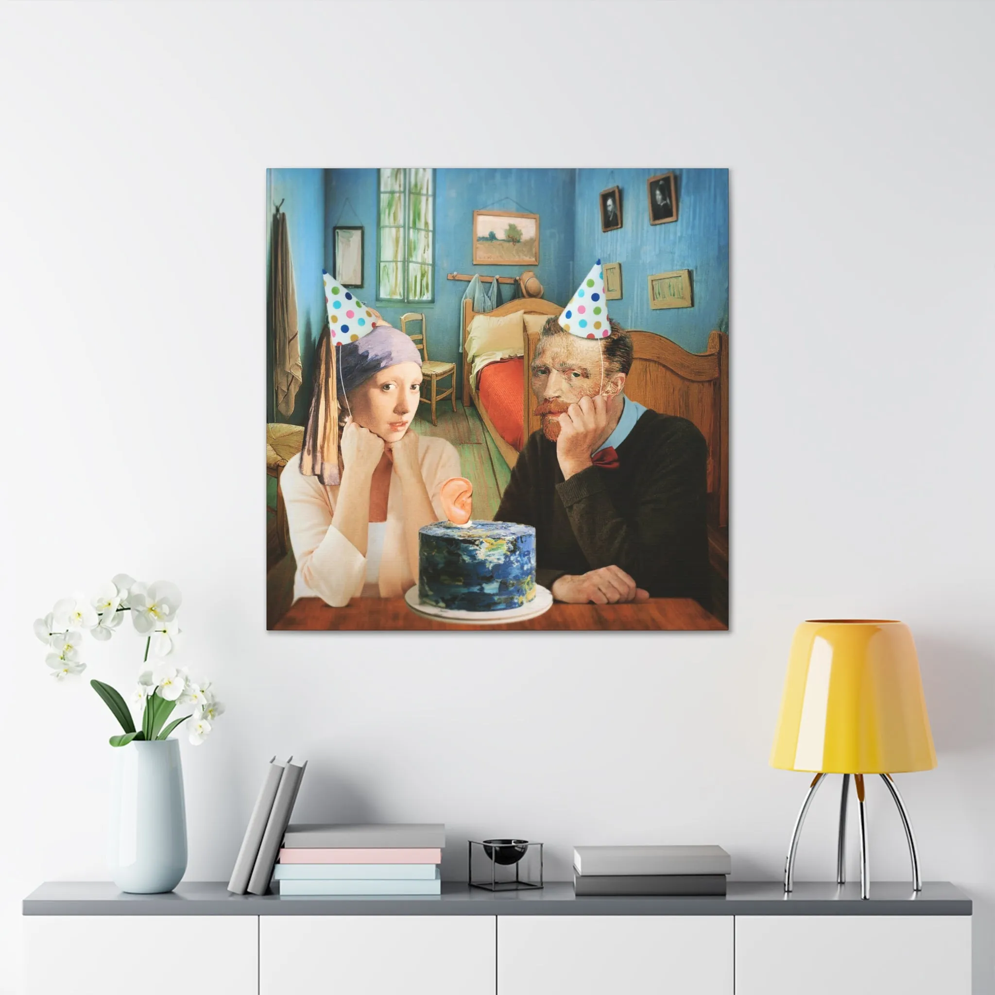 Vincent Van Gogh Birthday Art Parody Canvas Gallery Wraps - Image 12