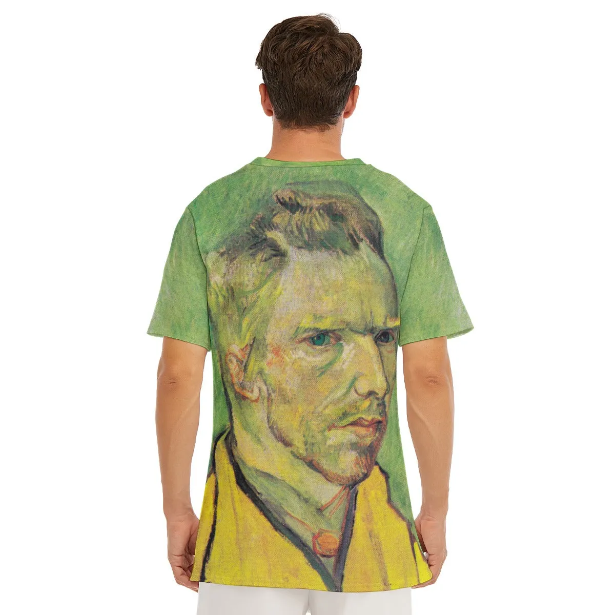 Vincent van Gogh's Self-Portrait on Green T-Shirt - Image 7