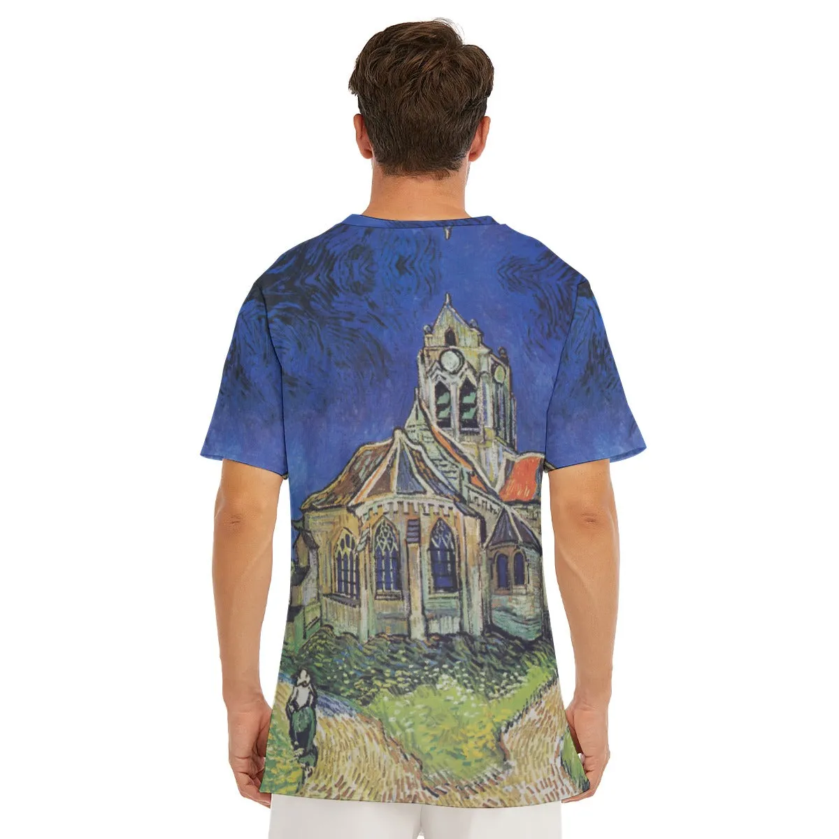 Vincent van Gogh's The Church at Auvers T-Shirt - Image 7