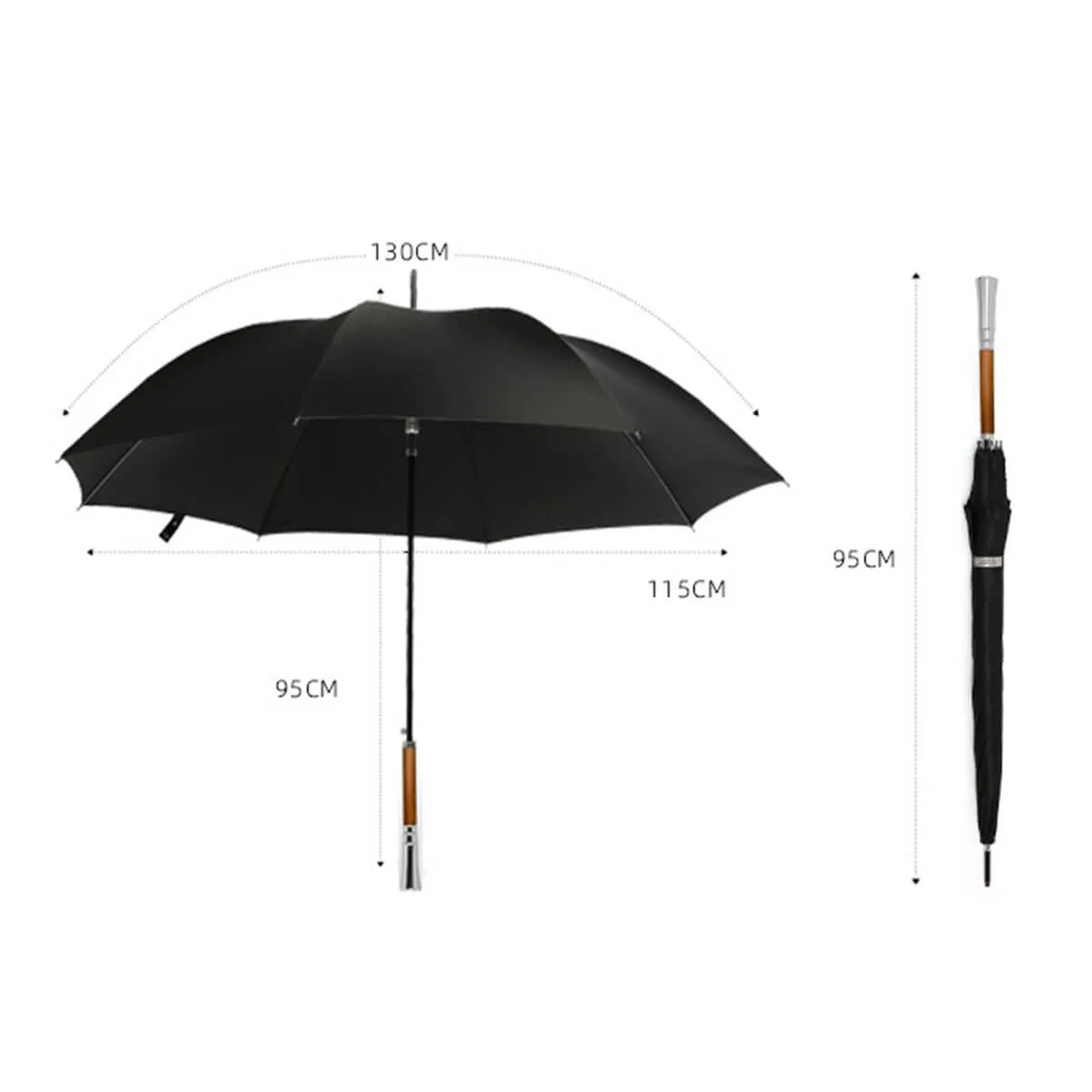 Vintage Art Gentlemen High-Quality Handle Automatic Umbrella - Image 8