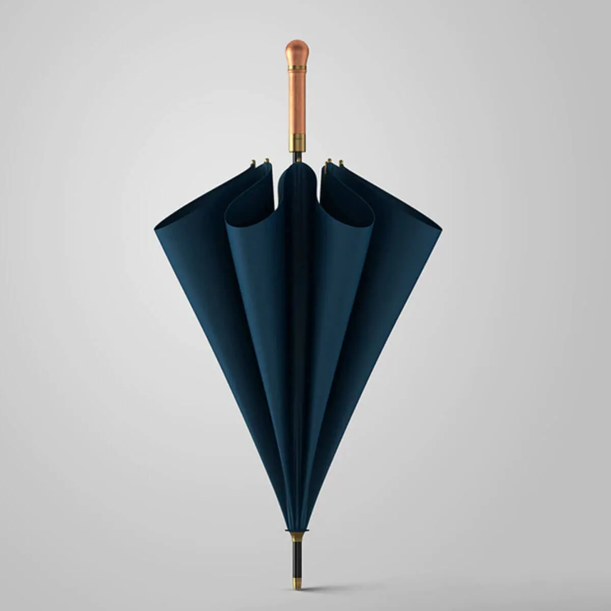 Vintage Wooden Long Business Umbrella - Image 15