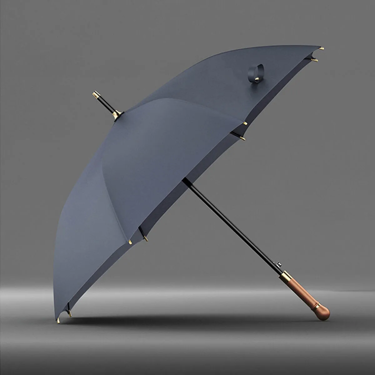 Vintage Wooden Long Business Umbrella - Image 18