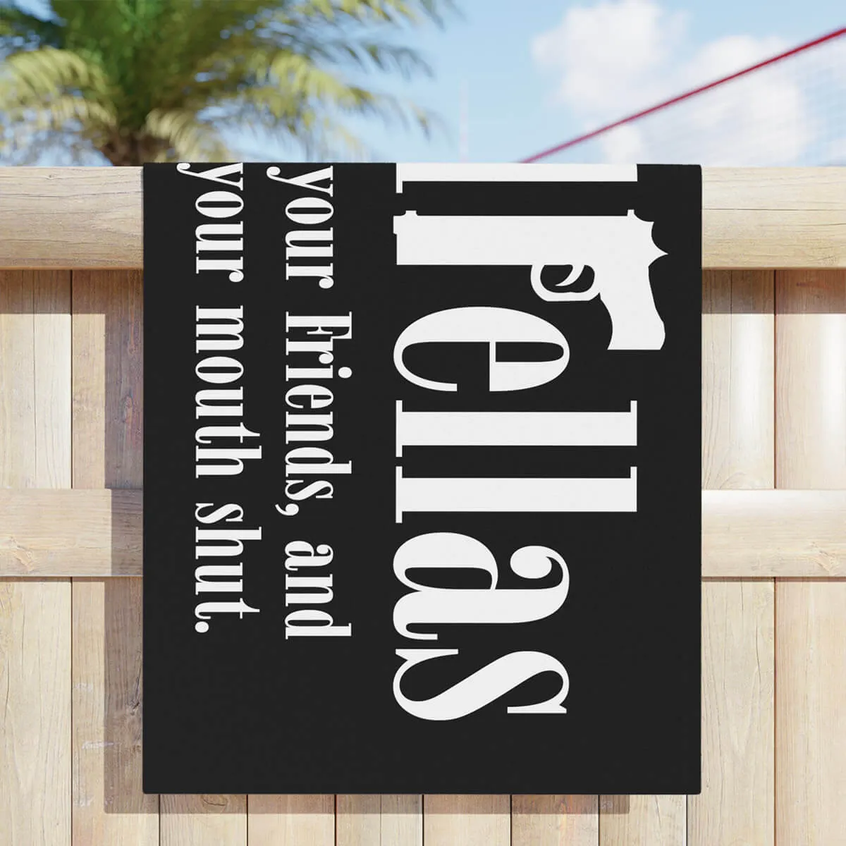 We are Goodfellas Wise and Smart Mobsters Beach Towel - Image 2