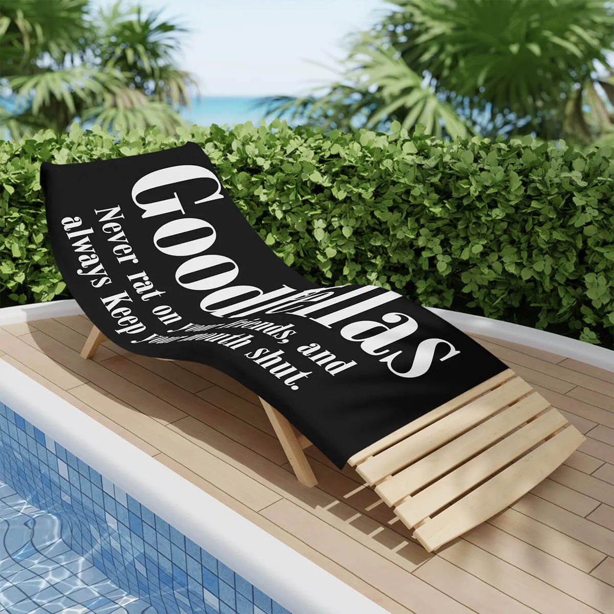 We are Goodfellas Wise and Smart Mobsters Beach Towel - Image 3