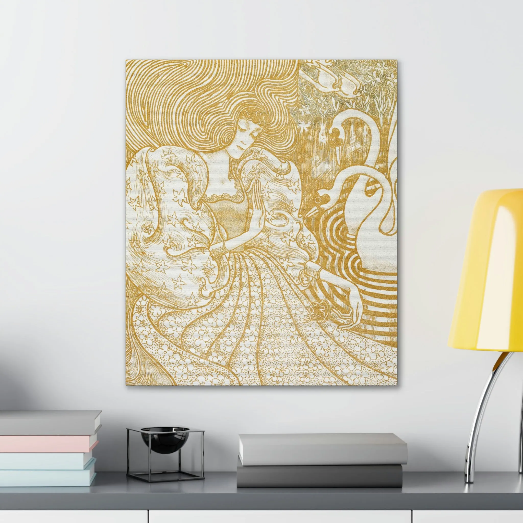 Woman with a Butterfly by Jan Toorop Canvas Gallery Wraps - Image 11