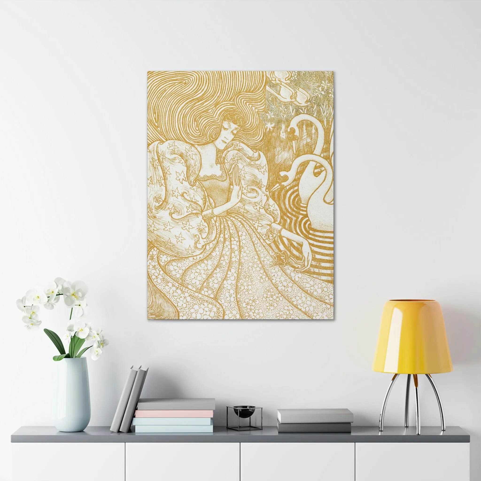 Woman with a Butterfly by Jan Toorop Canvas Gallery Wraps - Image 15