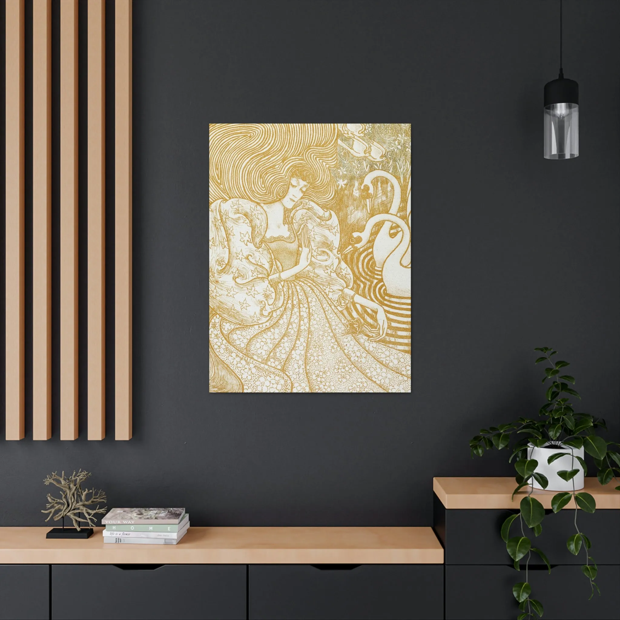 Woman with a Butterfly by Jan Toorop Canvas Gallery Wraps - Image 16