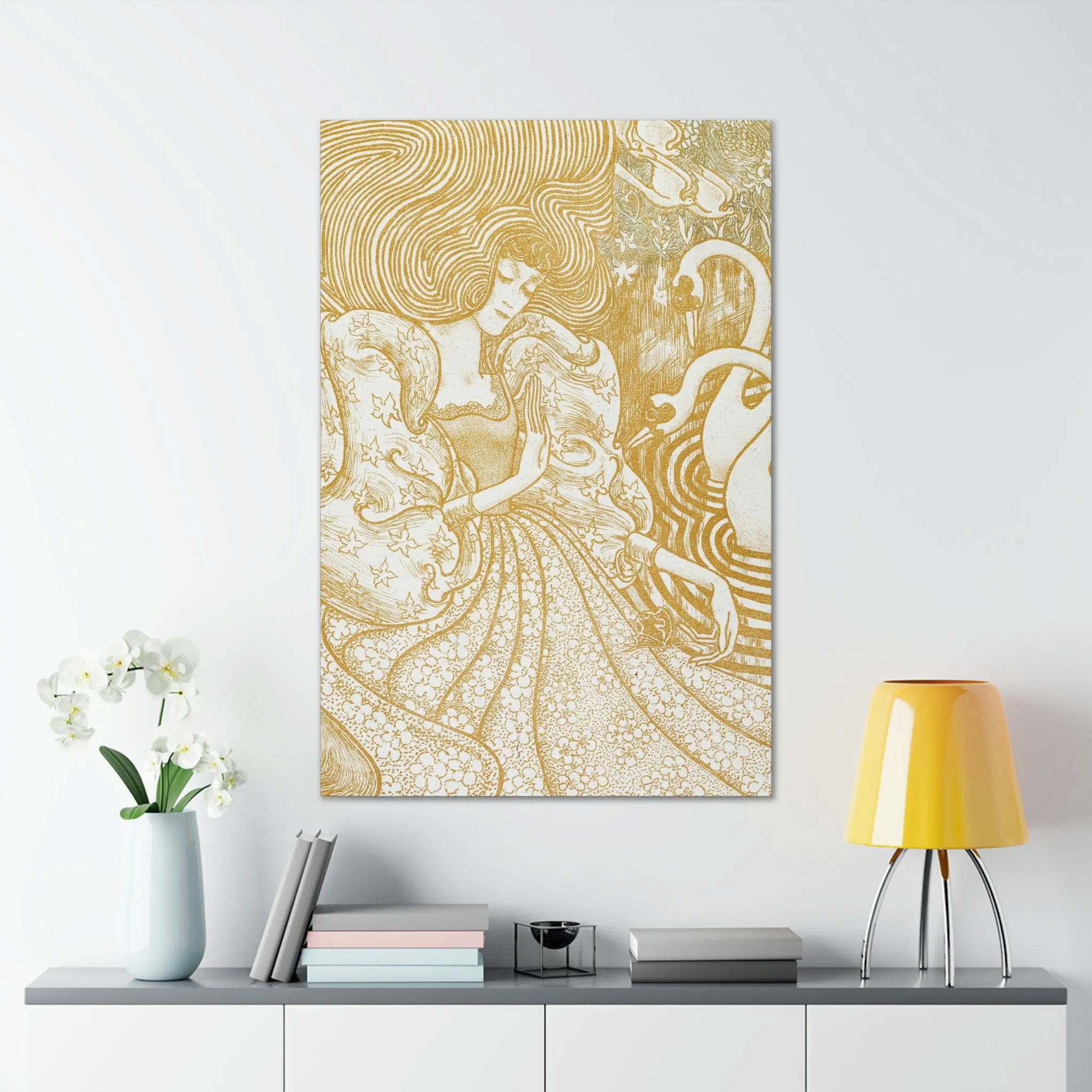 Woman with a Butterfly by Jan Toorop Canvas Gallery Wraps - Image 19