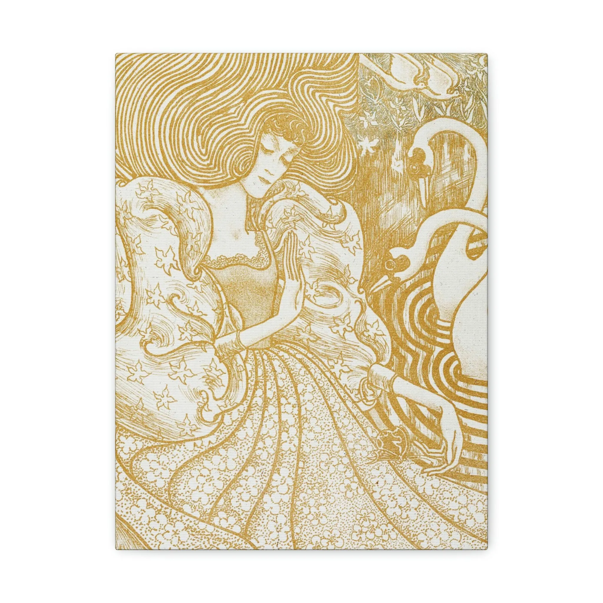 Woman with a Butterfly by Jan Toorop Canvas Gallery Wraps - Image 2