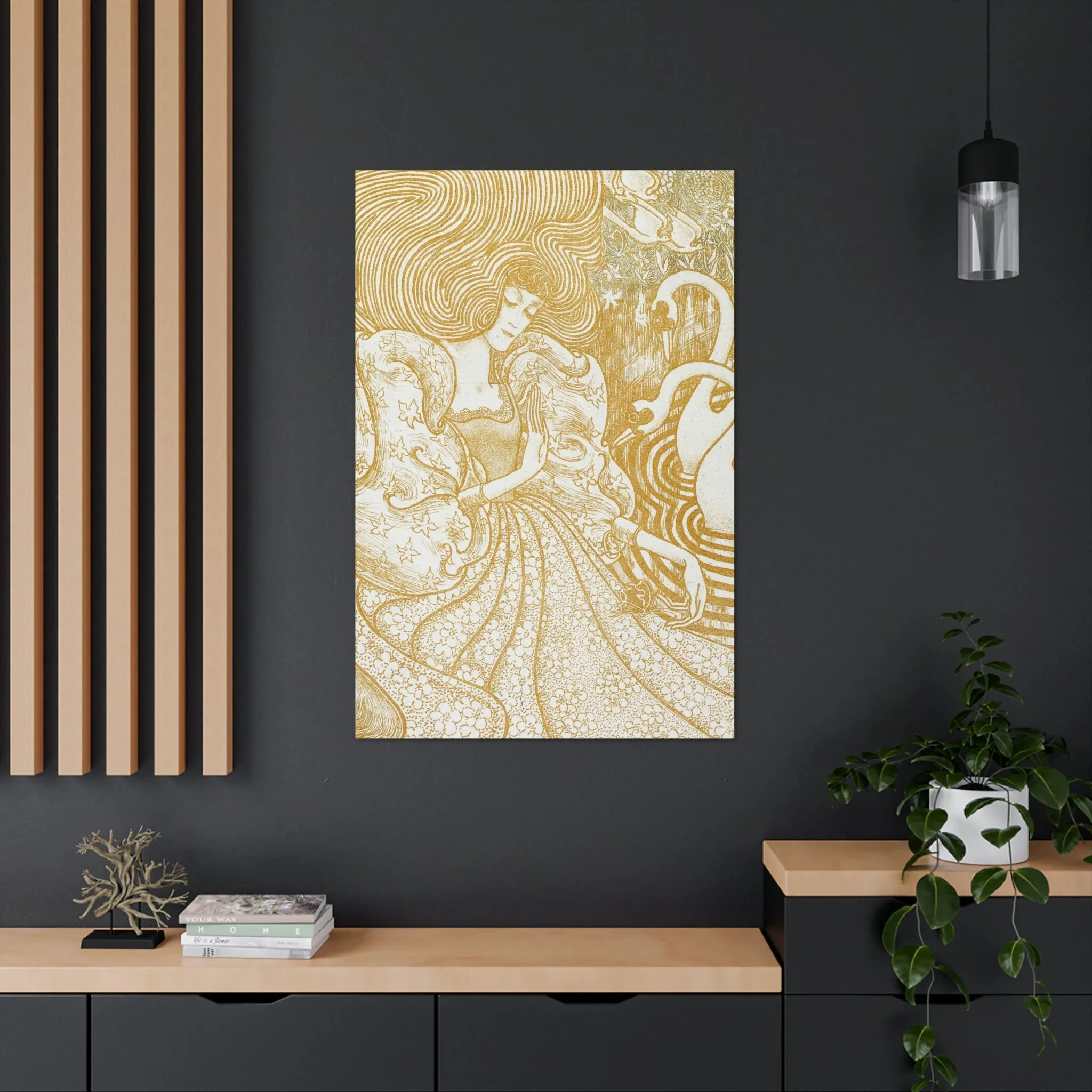 Woman with a Butterfly by Jan Toorop Canvas Gallery Wraps - Image 20