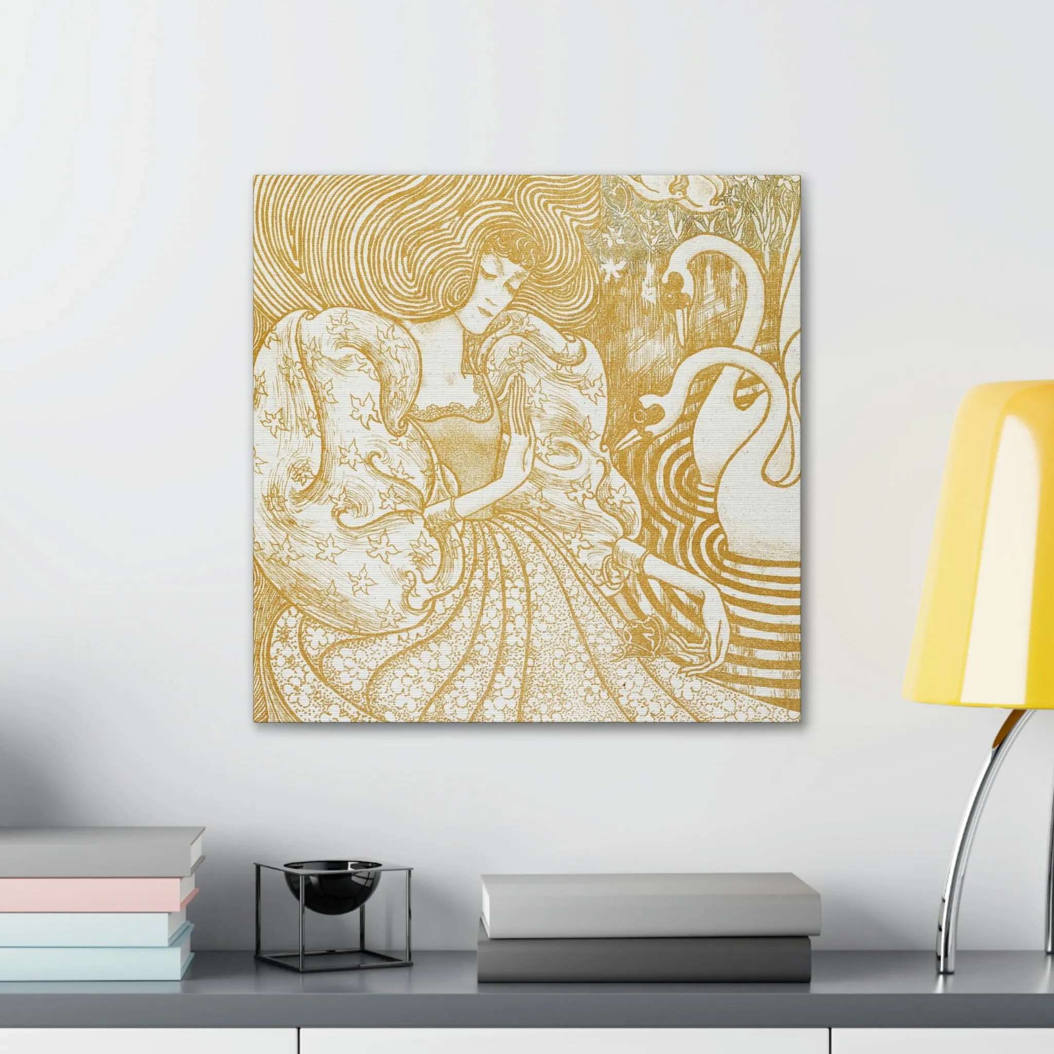 Woman with a Butterfly by Jan Toorop Canvas Gallery Wraps - Image 23