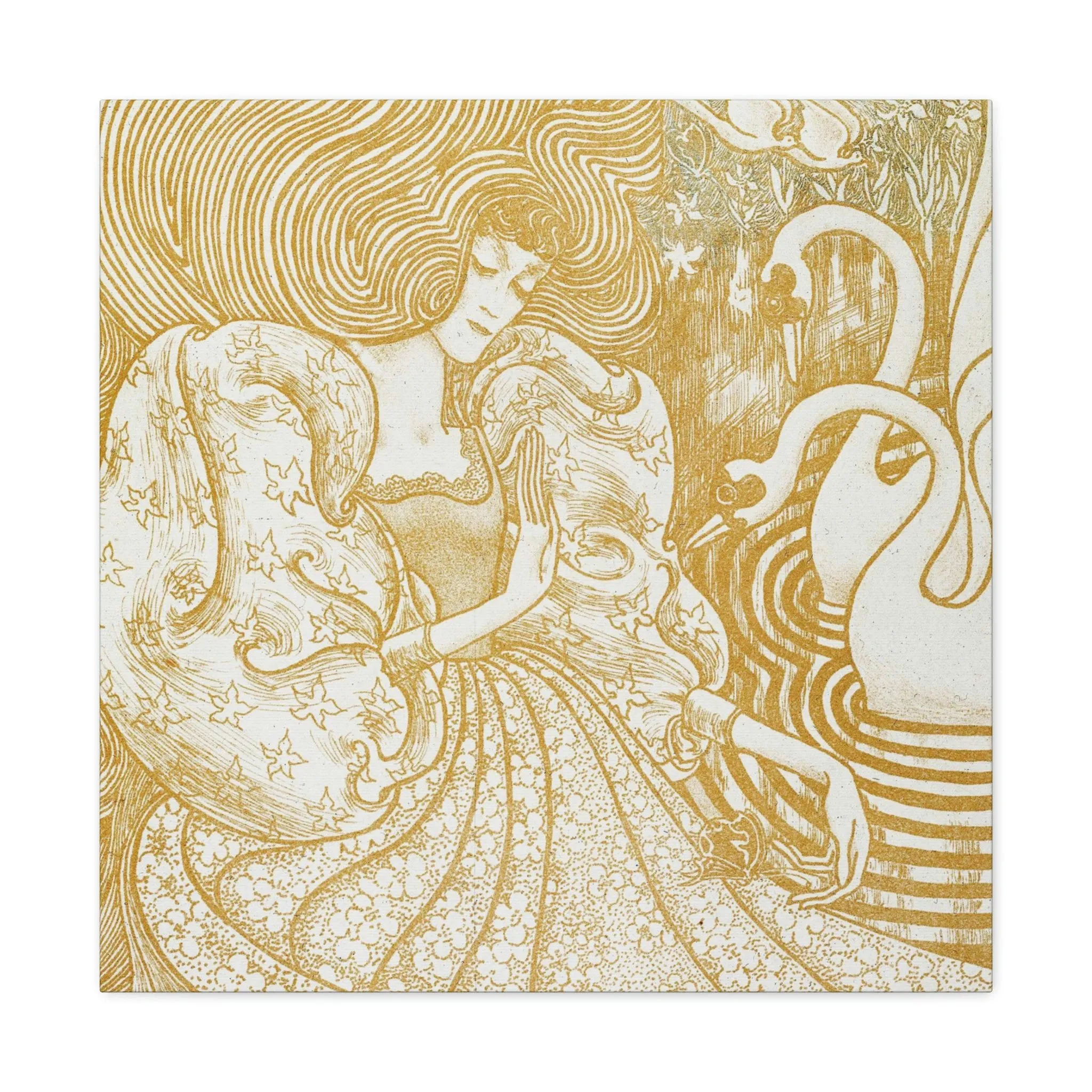 Woman with a Butterfly by Jan Toorop Canvas Gallery Wraps - Image 25
